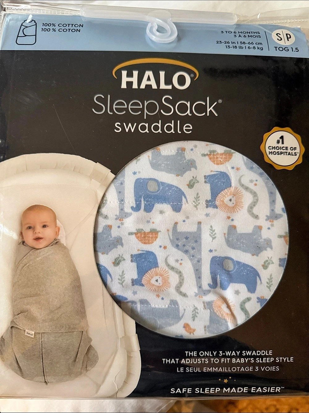 HALO SleepSack Swaddle Baby S (0-3M) NWT
